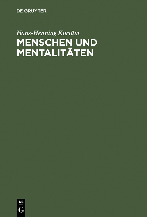 Menschen und Mentalit&auml;ten - Hans-Henning Kort&uuml;m
