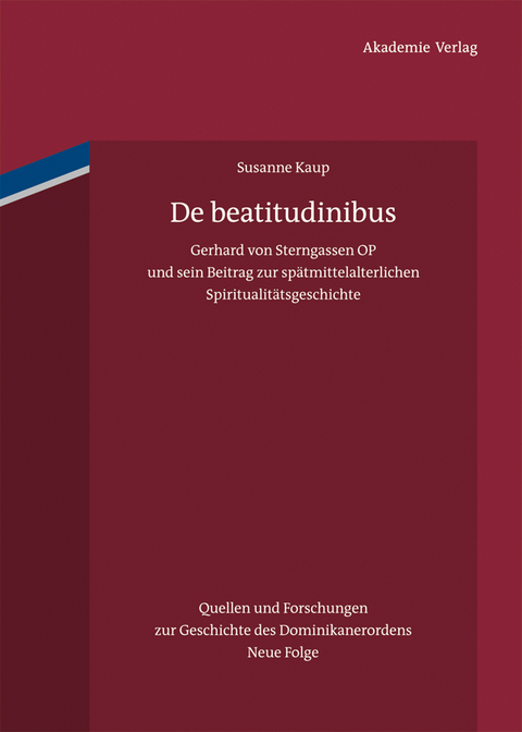 De beatitudinibus - Susanne Kaup