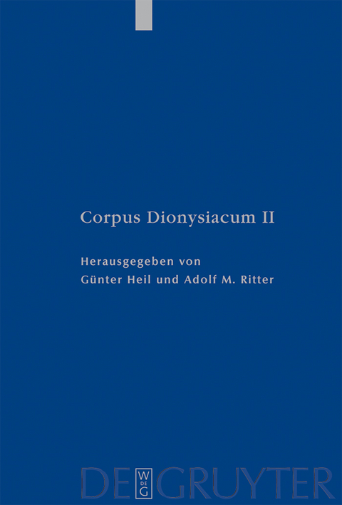 Pseudo-Dionysius Areopagita. De Coelesti Hierarchia, De Ecclesiastica Hierarchia, De Mystica Theologia, Epistulae - 
