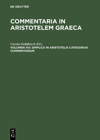 Simplicii in Aristotelis categorias commentarium