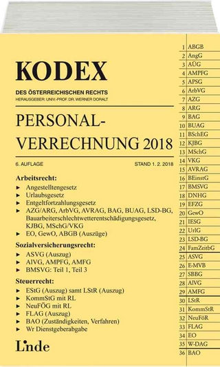 KODEX Personalverrechnung 2018