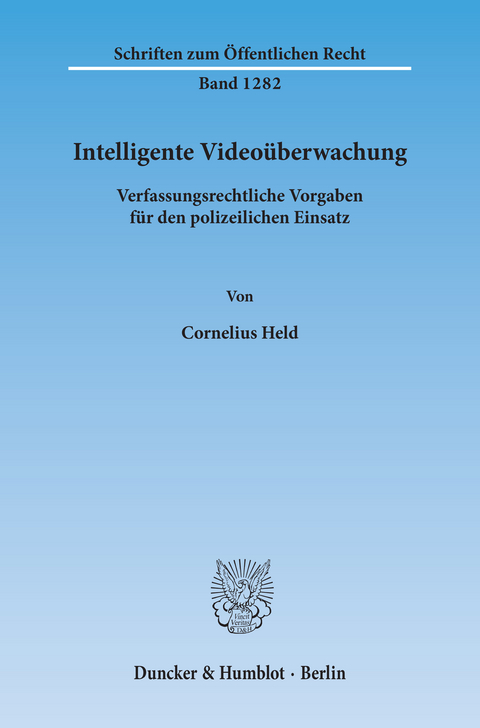 Intelligente Video&uuml;berwachung. - Cornelius Held