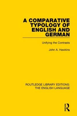 Comparative Typology of English and German -  John Hawkins
