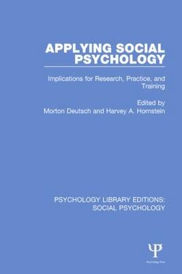 Applying Social Psychology - 