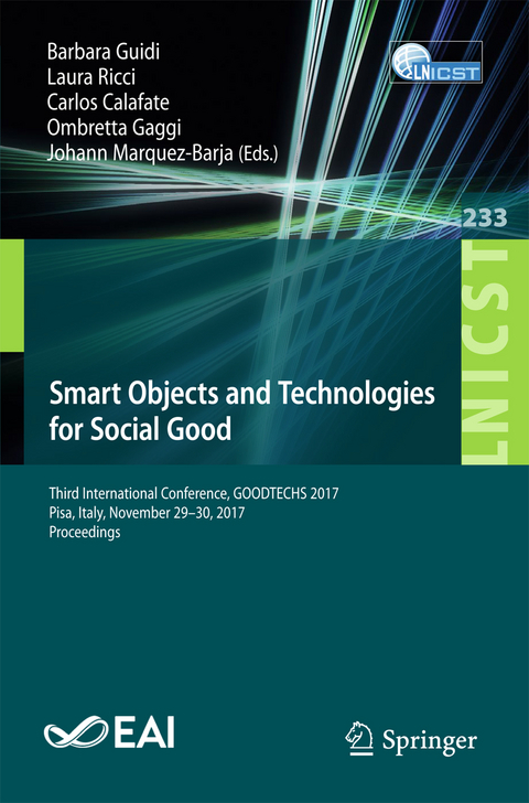 Smart Objects and Technologies for Social Good - 