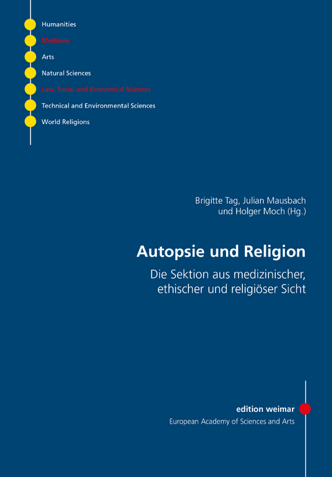 Autopsie und Religion - Marcel Geisser, Mahmoud El Guindi, Satish Joshi, Janina Thym, Alberto Bondolfi, Wilfried H&auml;rle, Marian Eleganti, Refoel Guggenheim, Marcel Yair Ebel, Thomas Heiniger, Holger Moch, Brigitte Tag