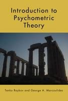 Introduction to Psychometric Theory -  George A. Marcoulides,  Tenko Raykov