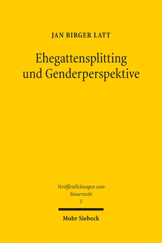 Ehegattensplitting und Genderperspektive