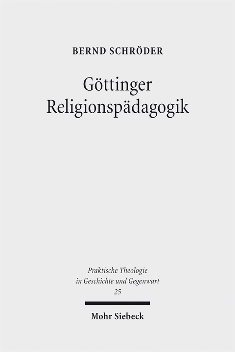 G&ouml;ttinger Religionsp&auml;dagogik - Bernd Schr&ouml;der