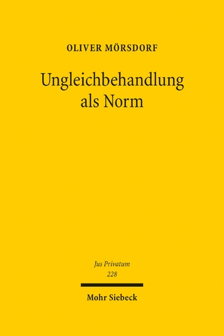 Ungleichbehandlung als Norm