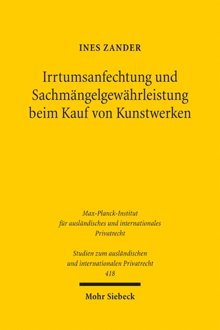 Irrtumsanfechtung und Sachmängelgewährleistung beim Kauf von Kunstwerken