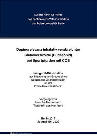 Dopingrelevanz inhalativ verabreichter Glukokortikoide (Budesonid) bei Sportpferden mit COB