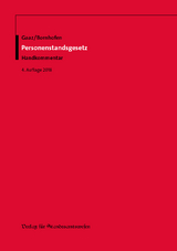 Personenstandsgesetz - Berthold Gaaz, Heinrich Bornhofen