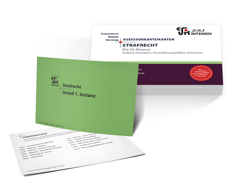 Assessor Karteikarten Strafrecht - S2-Klausur - Dirk Schweinberger