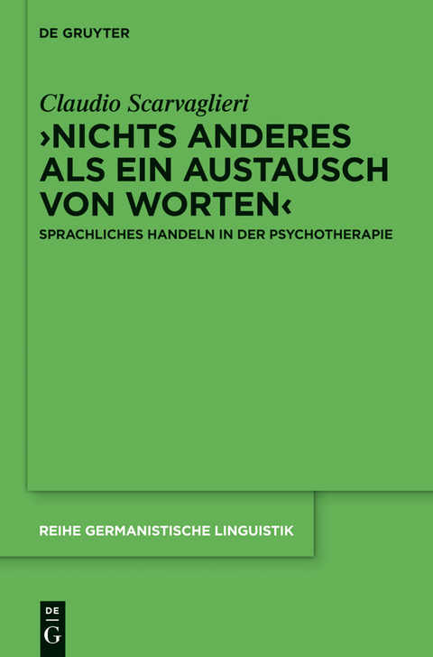 &rsaquo;Nichts anderes als ein Austausch von Worten&lsaquo; - Claudio Scarvaglieri