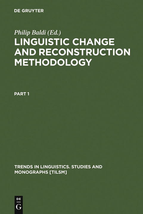 Linguistic Change and Reconstruction Methodology - 