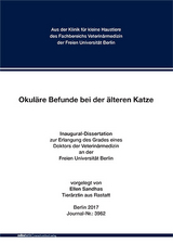 Okul&auml;re Befunde bei der &auml;lteren Katze - Ellen Sandhas