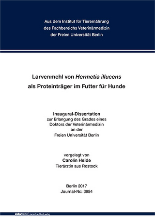 Larvenmehl von Hermetia illucens als Proteinträger im Futter für Hunde