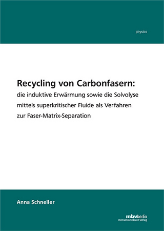 Recycling von Carbonfasern: die induktive Erwärmung sowie die Solvolyse mittels superkritischer Fluide als Verfahren zur Faser-Matrix-Separation