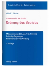 Ordnung des Betriebs - Lars Althoff, Karsten G&auml;nsler