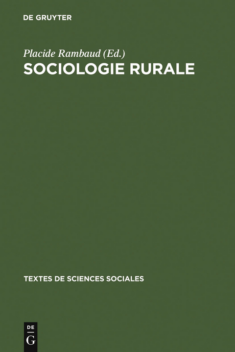 Sociologie rurale - 