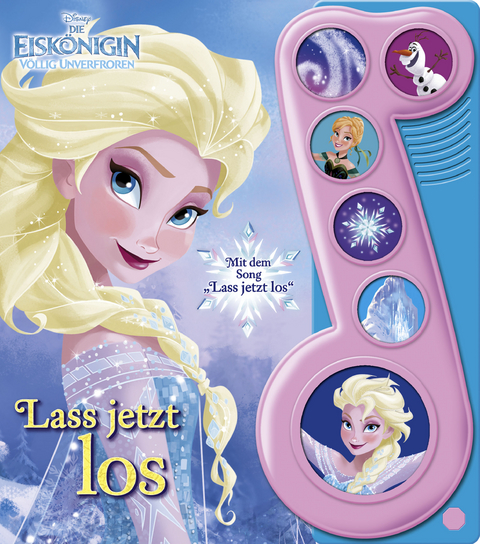 6-Button-Liederbuch, Disney - Die Eisk&ouml;nigin, Lass jetzt los
