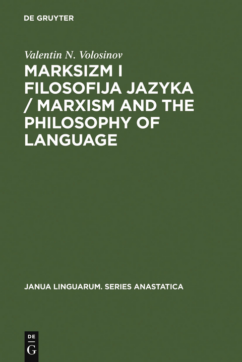Marksizm i filosofija Jazyka / Marxism and the Philosophy of Language - Valentin N. Volosinov