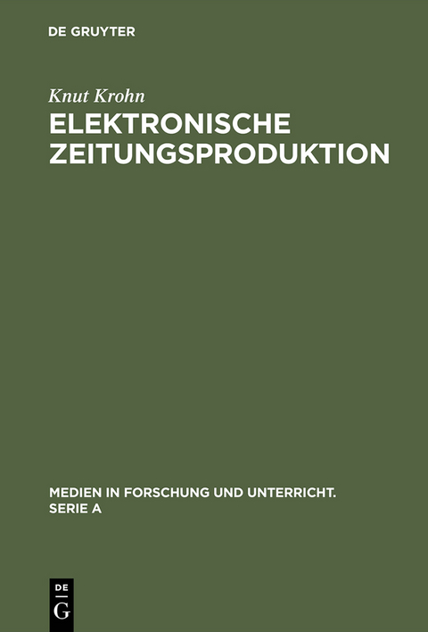 Elektronische Zeitungsproduktion - Knut Krohn
