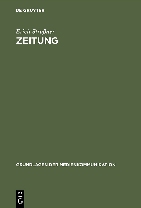Zeitung - Erich Stra&szlig;ner