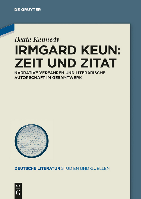 Irmgard Keun - Zeit und Zitat -  Beate Kennedy