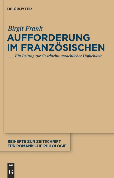 Aufforderung im Franz&ouml;sischen - Birgit Frank