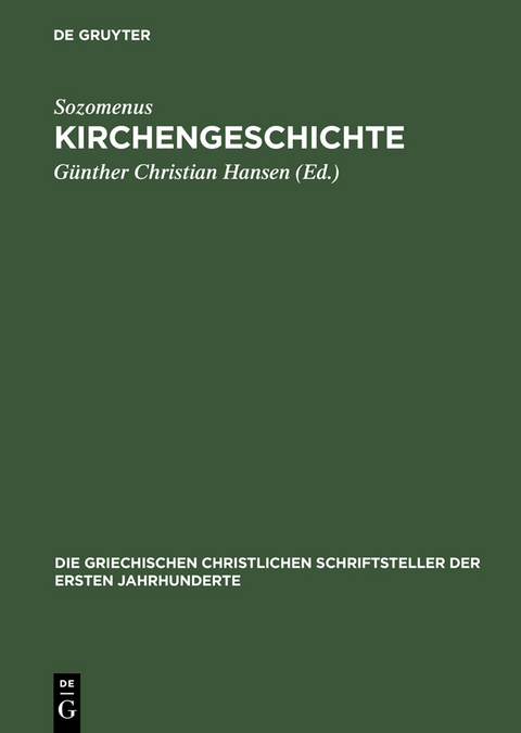 Kirchengeschichte -  Sozomenus