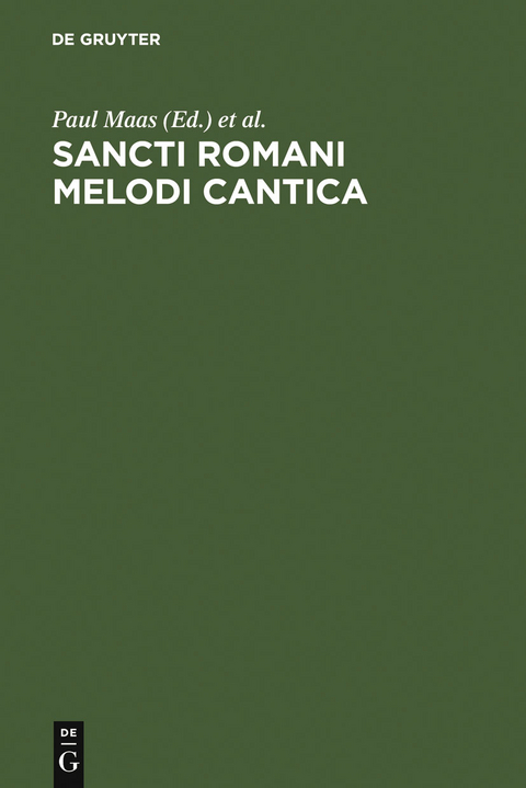 Sancti Romani melodi cantica - 