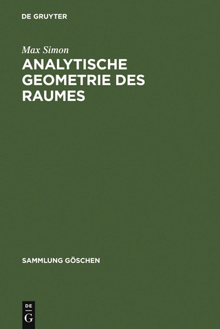 Analytische Geometrie des Raumes