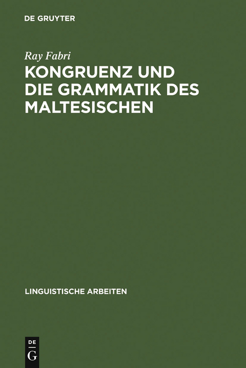 Kongruenz und die Grammatik des Maltesischen - Ray Fabri