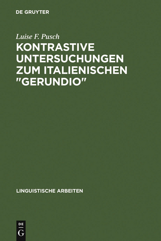 Kontrastive Untersuchungen zum italienischen 