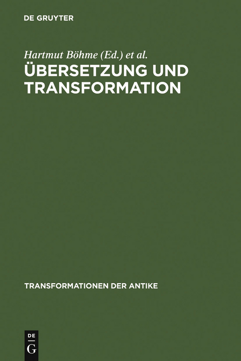 &Uuml;bersetzung und Transformation - 