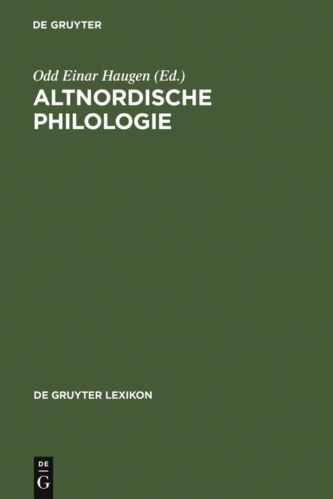 Altnordische Philologie - 