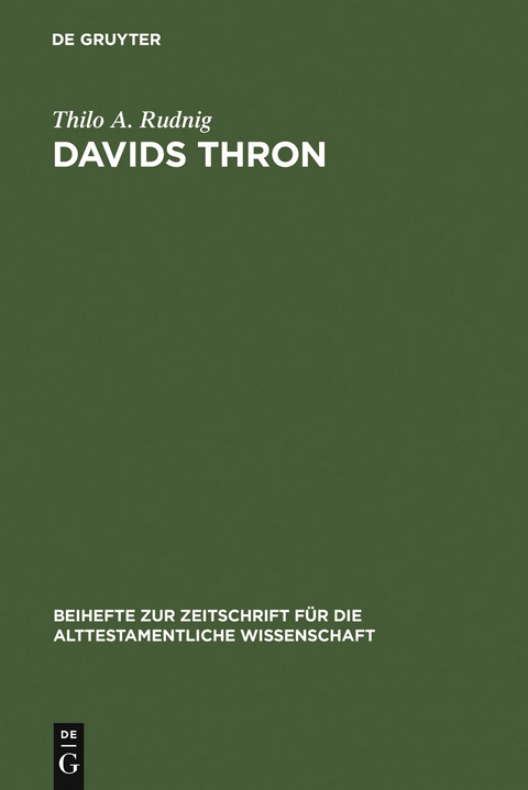 Davids Thron - Thilo A. Rudnig
