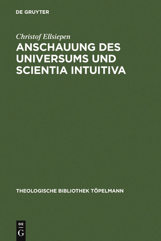 Anschauung des Universums und Scientia Intuitiva