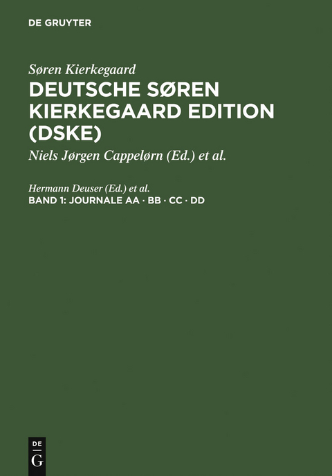 Journale AA &middot; BB &middot; CC &middot; DD - 