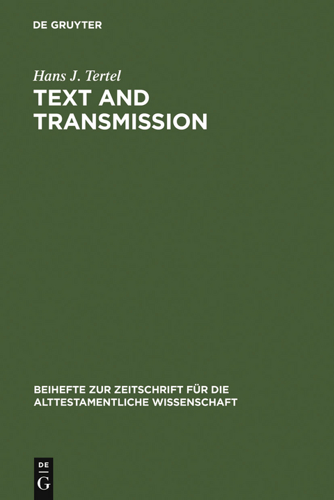 Text and Transmission - Hans J. Tertel