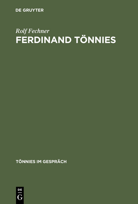 Ferdinand Tönnies - Rolf Fechner