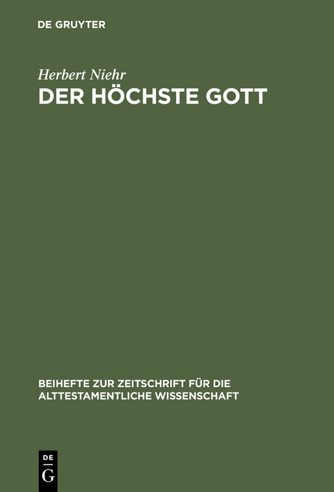 Der h&ouml;chste Gott - Herbert Niehr