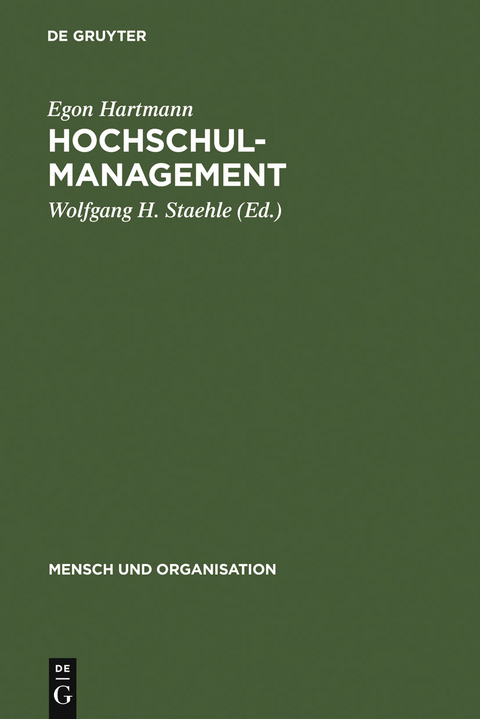 Hochschulmanagement - Egon Hartmann