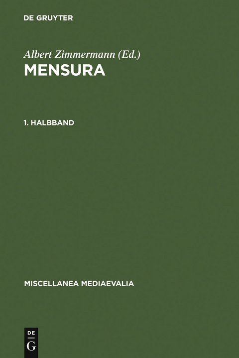 Mensura. 1. Halbbd - 