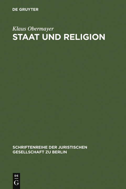 Staat und Religion - Klaus Obermayer