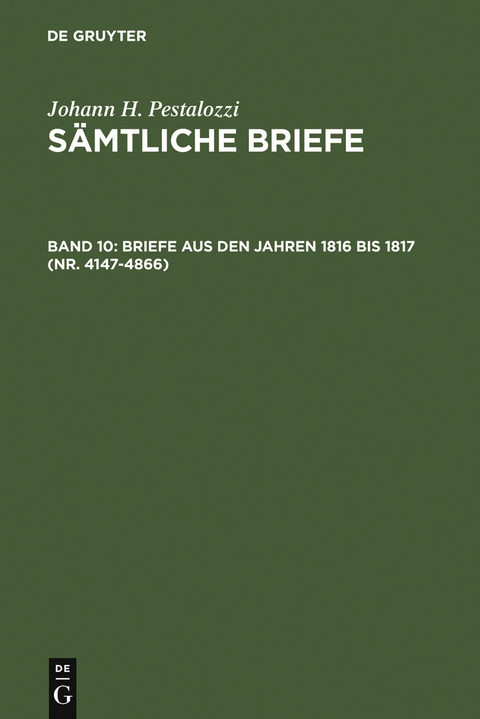 Briefe aus den Jahren 1816 bis 1817 (Nr. 4147-4866) - 