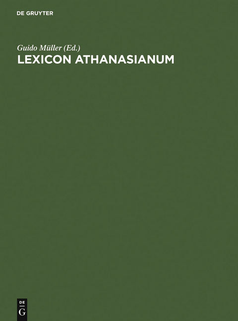 Lexicon Athanasianum - 