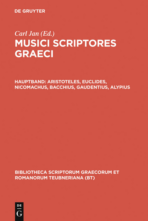 Aristoteles, Euclides, Nicomachus, Bacchius, Gaudentius, Alypius - 